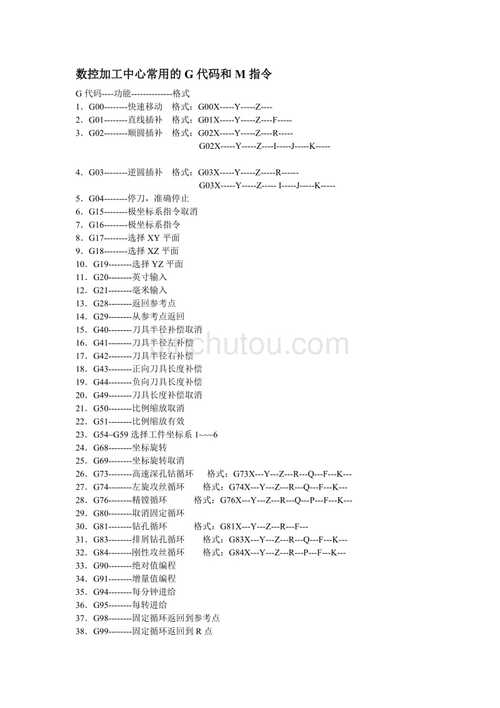 机械编程基础知识